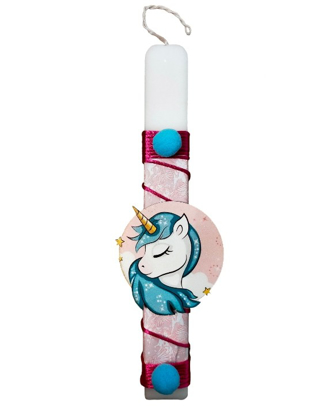 Picture of Unicorn Easter Candle 'Lampada'