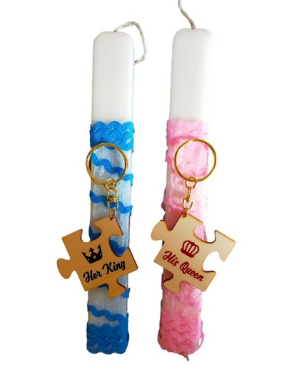 Picture of Couple Easter Candle 'Lampada'