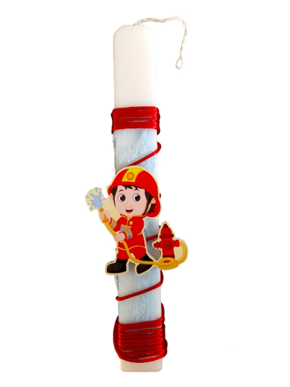 Picture of Fireman Easter Candle 'Lampada'