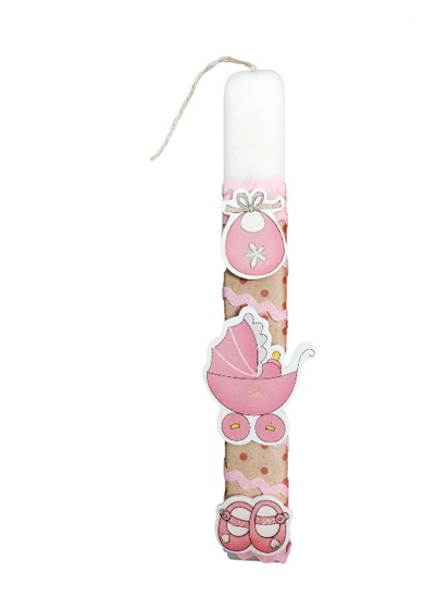 Picture of Baby girl Easter Candle 'Lampada'