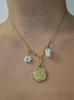 Picture of "Evil eye + white charm" Necklace