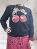 Picture of Sweatshirt Cherries With Leopard Bow