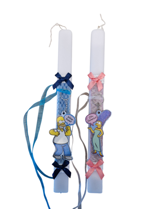 Picture of Couple Easter Candle