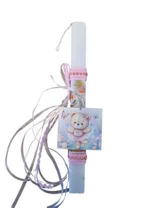 Picture of Bear Ballerina Easter Candle