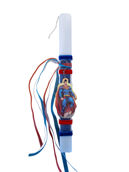 Picture of Superman Easter Candle