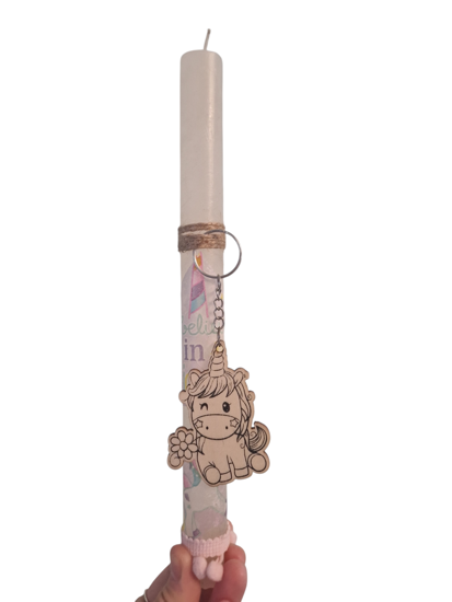 Picture of Unicorn Easter Candle