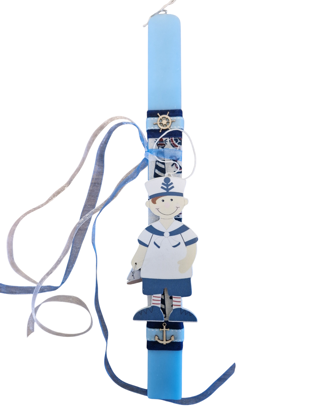 Picture of Sea Theme Easter Candle