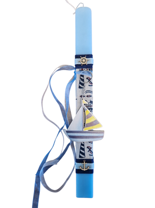 Picture of Sea Theme Easter Candle